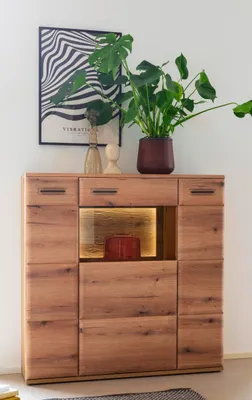 Produktbild von Highboard HARPER MAIHAR BHT 120x123x38 cm braun Hochkommode
