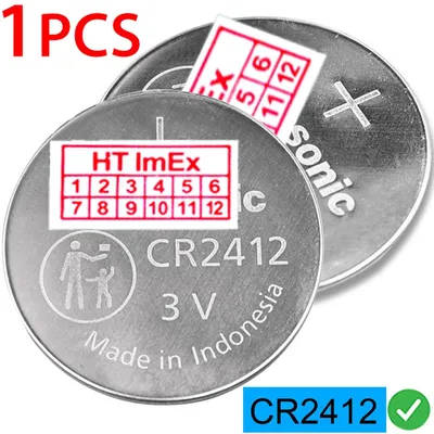 Produktbild von 1 x Kompatibel mit Batterie Battery CR2412 Lithium Knopfzelle 3V Panasonic lose