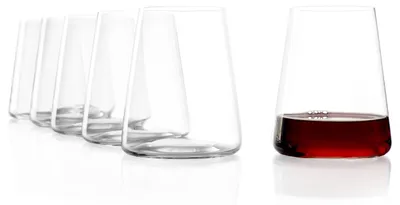 6er-Set Trinkgläser 515 ml transparent quadratisch modern