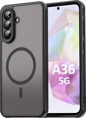 Produktbild von Handyhülle für Samsung Galaxy A36 Matt Case Schutzhülle Kratzfest Passgenau Schwarz