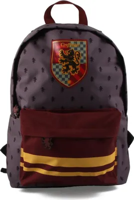 Productafbeelding van Harry Potter Griffoendor rugzak, 41 cm, hoogwaardige kwaliteit, met 1 ritsvak en 1 ritszak