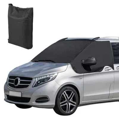 Image de Cache-vitre avant pour Mercedes Benz Vito W447, modèles 2014-2022, en tissu Oxford 600D, imperméable, protection solaire