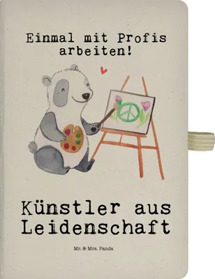 Produktbild von Mr. & Mrs. Panda Reisetagebuch Künstler Leidenschaft - Transparent - Geschenk, Maler, Kunstschule, Witzig, Skizzenbuch, Journal, notizbuch, Tagebuch, Adressbuch, Spruch