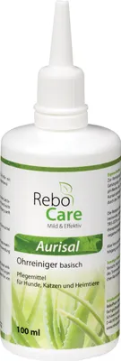 Produktbild von Aurisal Natürlicher Ohrreiniger 100 ml für Hunde, Katzen & Haustiere: Beruhigende Aloe Vera, Effektiv bei Verschmutzung, Einfache Anwendung