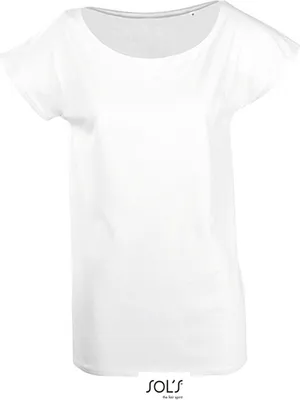 Produktbild von SOLs 11398 | Damen T-Shirt Marylin / Weiter Halsausschnitt - Farbe: White - Größe: M