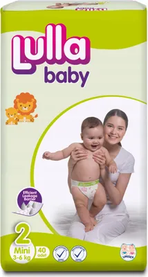 Obrázok produktu pre Lulla Baby Mini jednorazové plienky veľkosť 2, 40 ks. ECO PACK