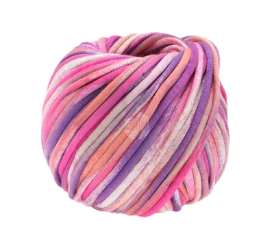 Produktbild von LANA GROSSA ABOUT BERLIN BULKY PRINT - Farbe: 158 Weiß/Lachs/Pink/Violett