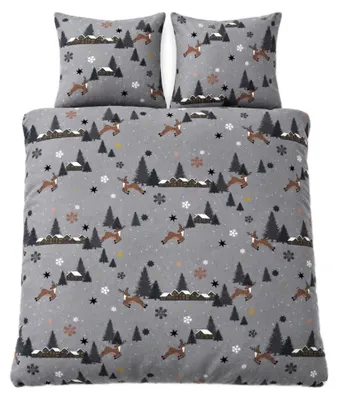 Produktbild von Microfaser Fleece Bettwäsche mit verdecktem Reißverschluss - Winterbettwäsche 200 x 220 cm + 2x (80 x 80 cm)