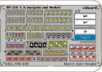 Productafbeelding van Eduard accessoires: Amerikaanse insignes en medailles uit de Tweede Wereldoorlog, artikelnummer 7243518