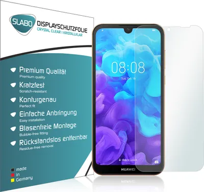 Produktbild von 4x Slabo Displayschutzfolie für Honor 8S | Huawei Y5 2019 KLAR "Crystal Clear" (verkleinerte Folien) Displayfolie Schutzfolie Folie