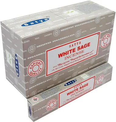 Räucherstäbchen Weißer Salbei, 12 Packungen à 15 g