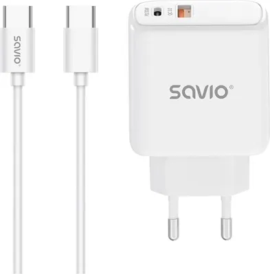 Immagine prodotto di Savio LA-10 caricatore per dispositivi mobili Telefono cellulare, telefono, USB universale bianco Ricarica rapida