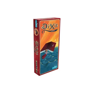 A box of the Dixit 2 - Quest board game expansion.