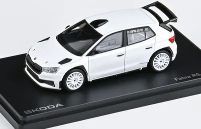 Produktbild von Škoda Fabia IV RS Rally2 (2022) Weiß - Asphalträder Abrex 1:43