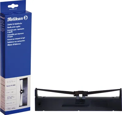 Produktbild von Pelikan 530141, Epson FX 890, FX 890 A, LQ 590, Schwarz, 152,5 g, 17 m, 12.7 mm