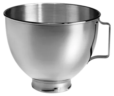 Immagine prodotto di KitchenAid 5K45SBWH Ciotola in acciaio inox da 4,3 litri spazzolata con maniglia