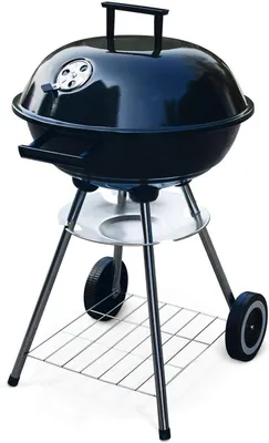 Produktbild von RESCH 502595 Holzkohlegrill Ø 44cm, 4 Personen Grill Holzkohle, fahrbarer Kugelgrill mit Deckel für Unterwegs/Garten/Balkon