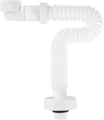 Productafbeelding van 4 inch sifon wasbak flexibele instelbare ruimtebesparende sifon verwisselbare afvoerpijp afvoerbuis met geurafsluiter - Uittrekbaar van 380-930 mm
