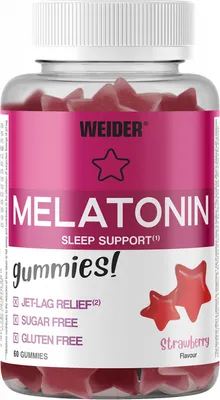 Produktbild von Weider Melatonin Gummies (60) Strawberry - Intra- & Post-Workout - Post-Workout