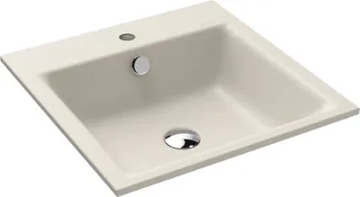 Produktbild von KALDEWEI Einbauwaschbecken PURO 46 x 46 cm warm grey 10 matt mit Beschichtung Emailliert 900006013668