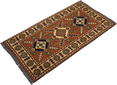 Immagine prodotto di Tappeto kazak Gold Lana Cotone 116x57 Cm-GalleriaFarah1970