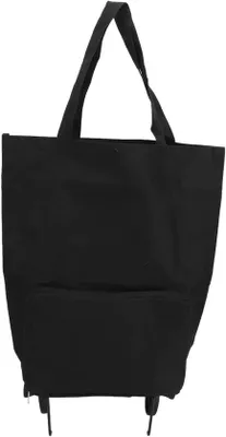 Imagen del producto de Carro de compras plegable con ruedas - Cesta de compra reutilizable - Gran capacidad - Portátil - Ligero - Ideal para hacer compras - Color gris