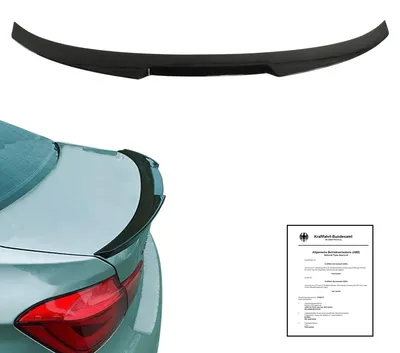 Für BMW 3er F30 Limo ab 2011-2019 Heckspoiler Spoilerlippe SCHWARZ GLANZ mit ABE in der Farbe SCHWARZ von Jom Car-Parts GmbH