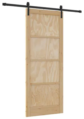 Obrázok produktu pre vidaXL Posuvné dvere prírodné a čierne 86 x 211 cm