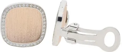 Produktbild von JuwelmaLux Ohrclips 925 Silber Roségold plattiert mit Zirkonia JL20-06-0673