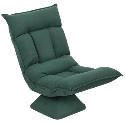 Produktbild von Bodensessel ergonomisch 360 Grad drehbar, Meditationsstuhl mit Kissen, Grün