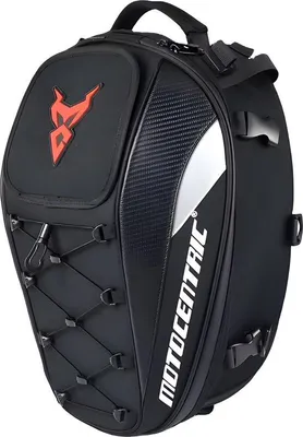 Produktbild von CarryQuest Carbon Motorhelm Tasche 48L Wasserdichte Motorradtasche Schwarz Rot