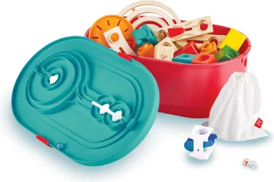 Produktbild von Hape Quadrilla Stack Track Bucket Set, Murmelbahn, 4 Jahr(e), 90 Stück(e)