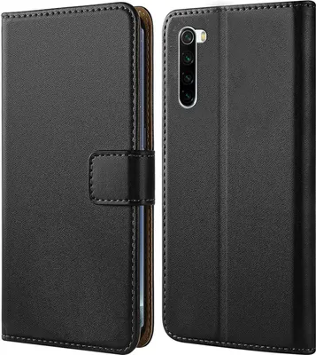 Produktbild von Handy Tasche für Xiaomi Redmi Note 8T Schutzhülle Bookstyle Etui Klapphülle Wallet Flip Cover Case Schwarz