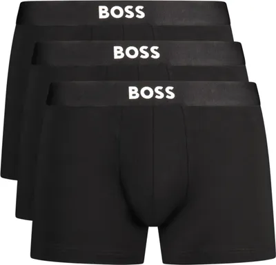 Produktbild von Herren Boxershorts Schwarz: Dreierpack mit Elastischem Bund und Logo