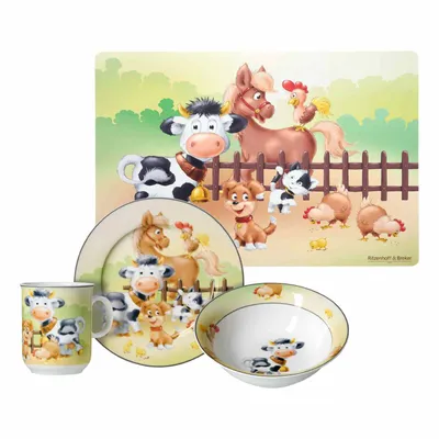 Produktbild von Ritzenhoff & Breker HOFTIERE Kindergeschirr mit Platzset