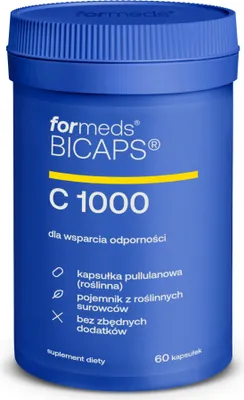 Productafbeelding van ForMeds BICAPS C 1000, pure vitamine C, voor het immuunsysteem, 60 capsules