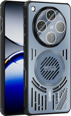 Obrázek produktu pro Magnetické pouzdro pro Oppo Find X8 Pro hliníkové nárazuvzdorné ochranné pouzdro s odvodem tepla a fólií na čočku Modrá