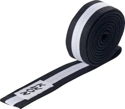 Produktbild von Budogürtel mehrfarbig schwarz/weiß/schwarz 260