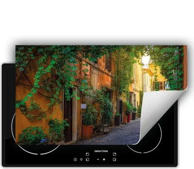 Produktbild von DarHaus Herdabdeckplatte 90x52 cm Anti Rutsch Matte Aufrollbar, Gasse