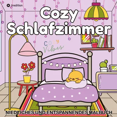 Produktbild von Cozy Malbuch für Erwachsene - Cozy Schlafzimmer - Cozy Home Malbuch