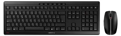 Produktbild von CHERRY Stream Desktop, Volle Größe (100%), Kabellos, RF Wireless, Schwarz, Maus enthalten