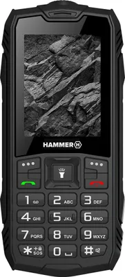 Obrázek produktu pro myPhone Hammer Rock, Na výšku, Dual SIM, 6,1 cm (2.4"), 0,3 MP, 1800 mAh, Černá