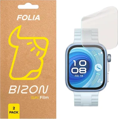 Produktbild von Matte Folie für Huawei Watch Fit 4 Pro, Bizon Glass Watch Film Sun Duo, 2 Stück