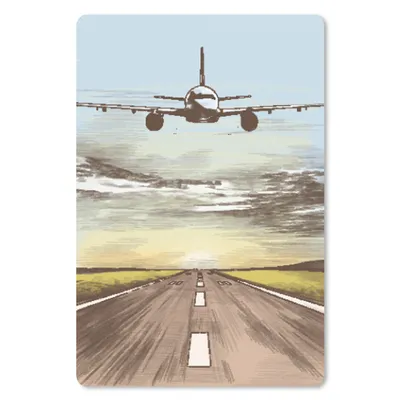 Produktbild von MuchoWow® Mauspad Mousepad Flugzeuge - Himmel - Sonne 18x27 cm - Mousepads - Maus Mat - Pad - Mausunterlage