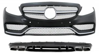 Produktbild von Stoßstange für Mercedes W205 S205 14-20 Nur AMG Line Diffusor Tipps.
