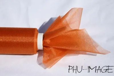 Immagine prodotto di Organza decorativa 48 cm 1 rotolo oro rame