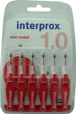 Image de Interprox brosses interdentaires rouge miniconical pack de 6