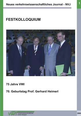 Produktbild von Neues verkehrswissenschaftliches Journal NVJ - Ausgabe 1