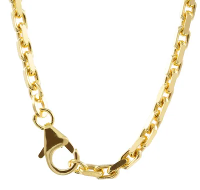 Produktbild von Ankerkette diamantiert Länge 55cm - Breite 2,5mm - 333-8 Karat Gold