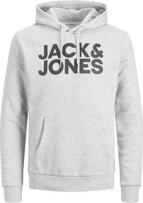 Obrázok produktu pre Mikina s kapucňou Jack&Jones 12152840-LIGHTGREYMELA-REG-LARGE pre Pánske
